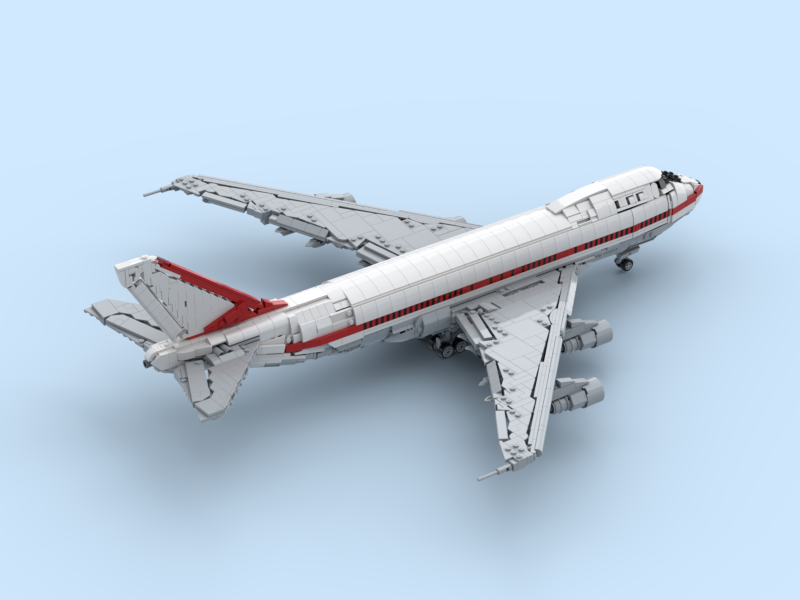 First Boeing 747-100 (factory livery)