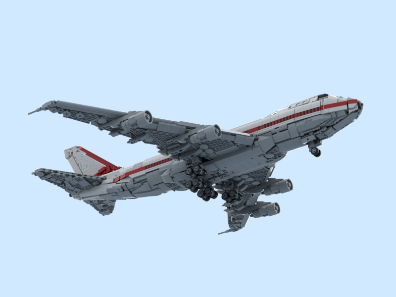 First Boeing 747-100 (factory livery)