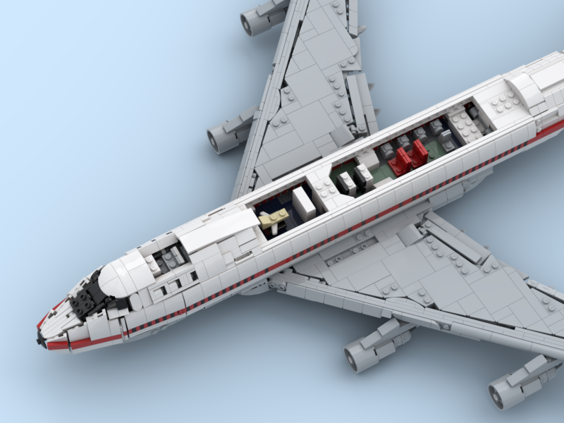 First Boeing 747-100 (factory livery)