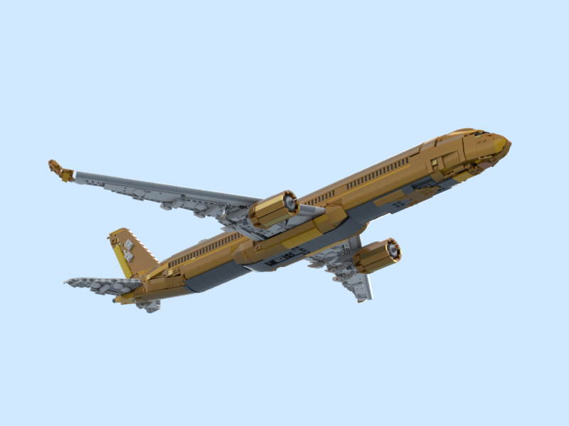 Starlux Liquid metal (golden one) Airbus A350-1000