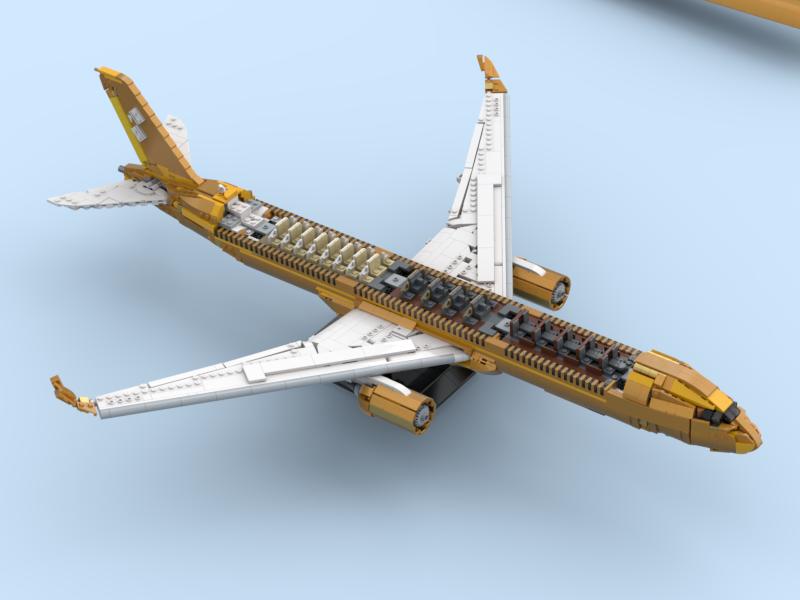 Starlux Liquid metal (golden one) Airbus A350-1000